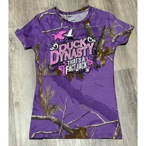 Duck Dynasty purple camo‎ shirt size large